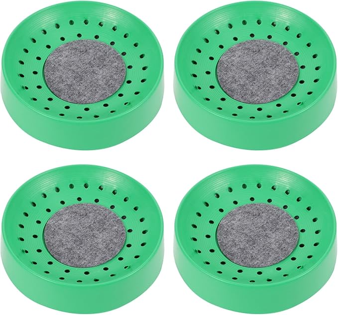 Pigeon Nest Equipment 4Pcs Bird Breeding Nesting Bowls Durable Plastic Dove and Quail Nesting Bowl with Non-Slip Mat for Easy Cleaning