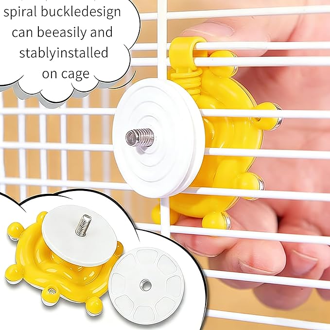 Budgie Toys, Interactive Bird Toys for Parakeet, Cockatiel, Lovebird, Quaker Parrot & Conures, Fun Educational Training Bird Toy (Blue)
