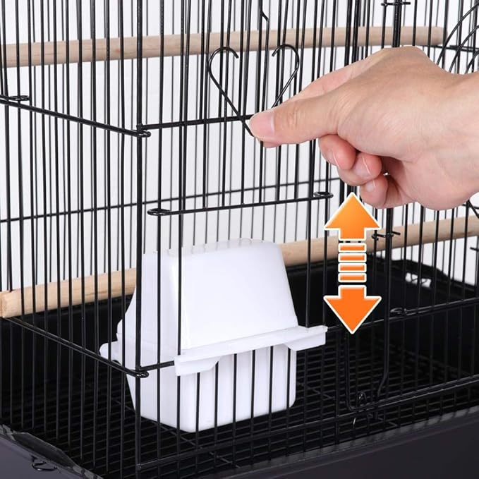 Topeakmart 62.4inch Standing Large Bird Cage with Rolling Stand for Budgies Cockatiels Parakeets Lovebirds Small Birds