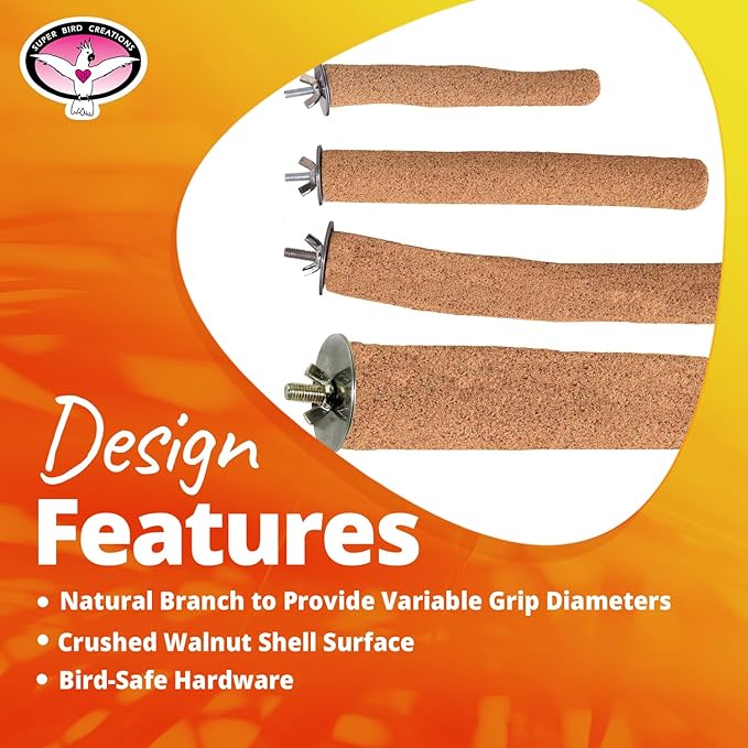 Super Bird Creations Sure-Grip Grooming Perch, Large