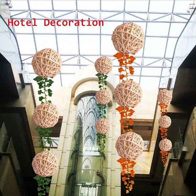 Tfwadmx 10 Pcs Willow Ball, Bird Foraging Toys, Small Animal Chew Toy Activity for Parrot Macaw Hamster Guinea Pig Rat Parakeet Cockatiels Conure Finch Budgerigar Lovebird