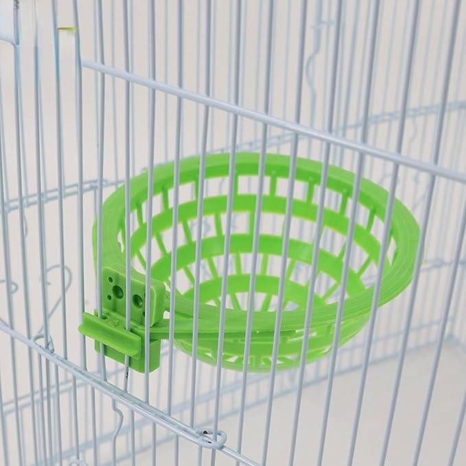 Bird Breeding Nest Bed for Parakeet Cockatiel Canary Lovebird and Small Parrot Cage Hatching Nesting Box (Plastic)