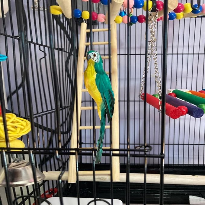2pcs Bird Wooden Ladder Bird Ladders Wooden Ladder for Bird Cage Parrot Ladder Climbing Toy Birdie Basics (5 & 7 Step)