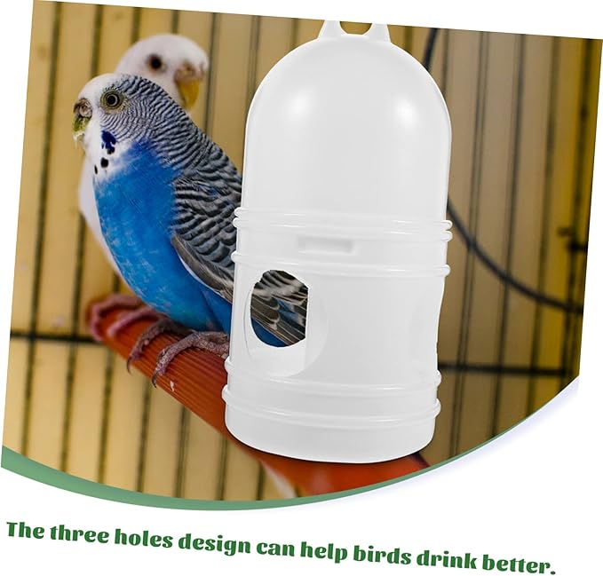 Pigeon Water Dispenser 2-Pack 9.44X4.72X4.72 Inch Birds Water Feeder Cup Clean Safe Pet Bird Waterer for Cage Feeding