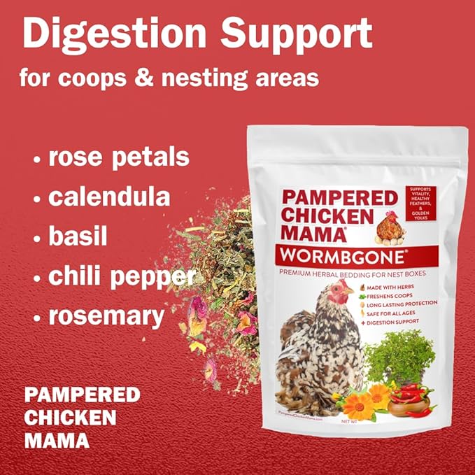 Chicken Nesting Herbs (8 pounds) - Naturally Keep A Clean Coop Your Hens Will Love – Backyard Chicken Supplies WormBGone