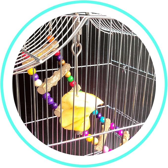Bird Food Holder, Bird Feeder Toy, Stainless Steel Parrot Fruit Vegetable Stick Holder, Foraging Hanging Food Feeding Treating Tool Bird Treat Skewer