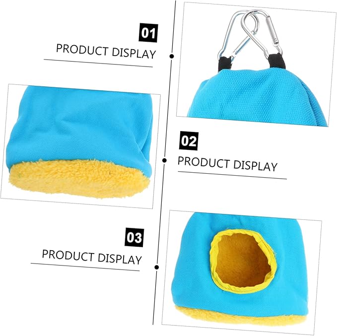 Toddmomy Round Warm Parrot Nest Bed House Cozy Hammock for Birds Random Color Parrot Tent for Sleeping and Play
