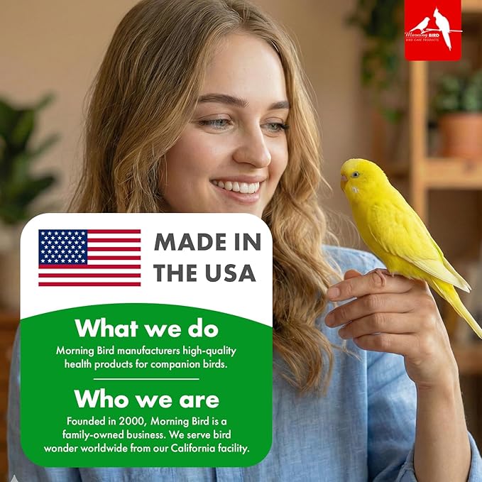 Morning Bird Aloe Vera Spray 4 Fl Oz – Natural Topical Spray for All Birds – Soothes Dry Skin & Supports Healthy Skin – Easy-to-Use Spray Bottle for Gentle Hydration & Skin Relief
