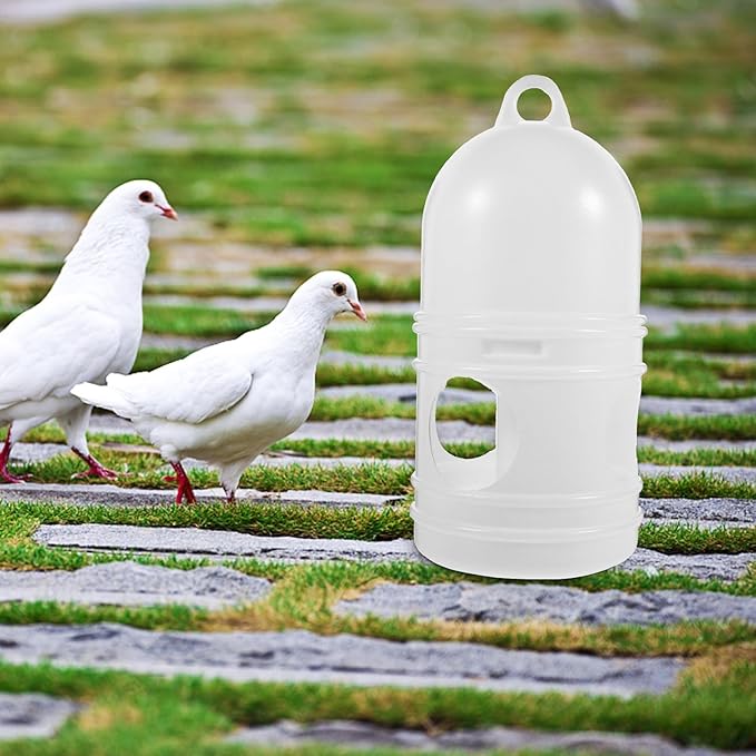 Pigeon Waterer 2-Pack Birds Water Dispenser 10.23X4.72X4.72In Odorless Plastic Bird Cage Water Feeder Easy Clean Feeding Supply