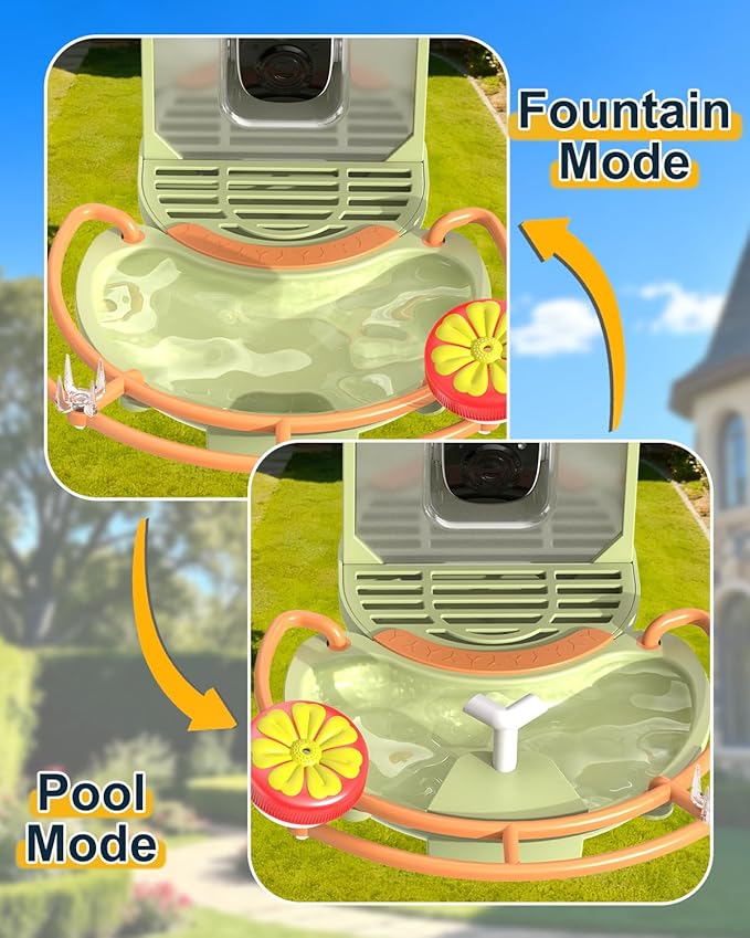 Bird Feeder with Camera, 2K HD Camera Birds Feeder with AI Bird Recognition, Solar Powered Smart Birdfeeder with Bath, App Control, Color Night Vision, Gift Box Package, Easy Install