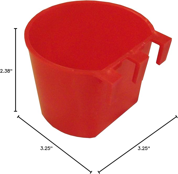 10 Pack of RITE FARM PRODUCTS 8 OZ Pigeon Quail Dove Chicken Rabbit Bird Feeder Water Drinker Cups Wire CAGE