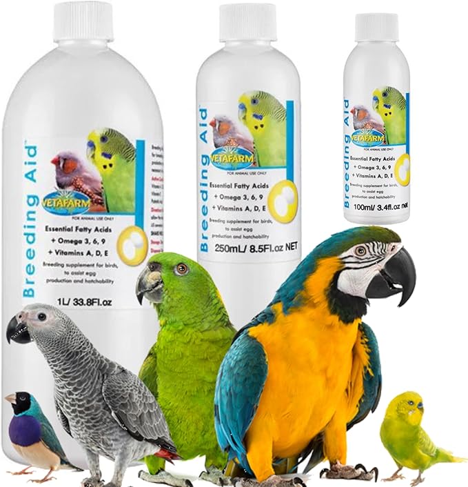 Breeding Aid Supplement to Boost Bird Breeding Success for All Caged Aviary Birds (1L)
