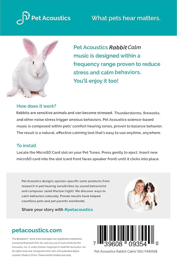 Pet Acoustics SD Card Expansion - Rabbit Calm