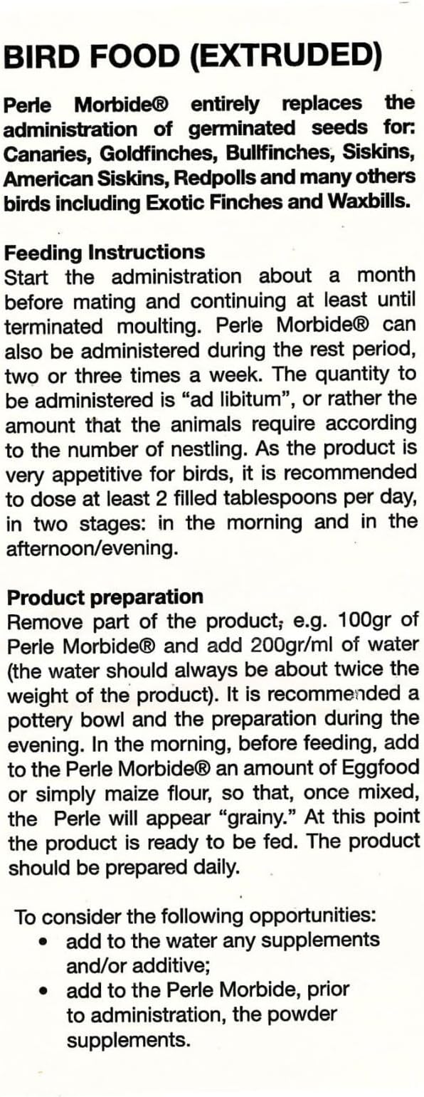 Perle Morbide Yellow Green Soft Bird Food 1Kg – Comida para Pajaritos, Complete Extruded Diet for Canaries, Finches, Parakeets, Goldfinches, Lady Gouldians – Vitamin-Rich & Digestible Formula