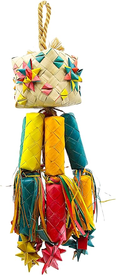 Planet Pleasures Firecracker Pinata Bird Toy, Large
