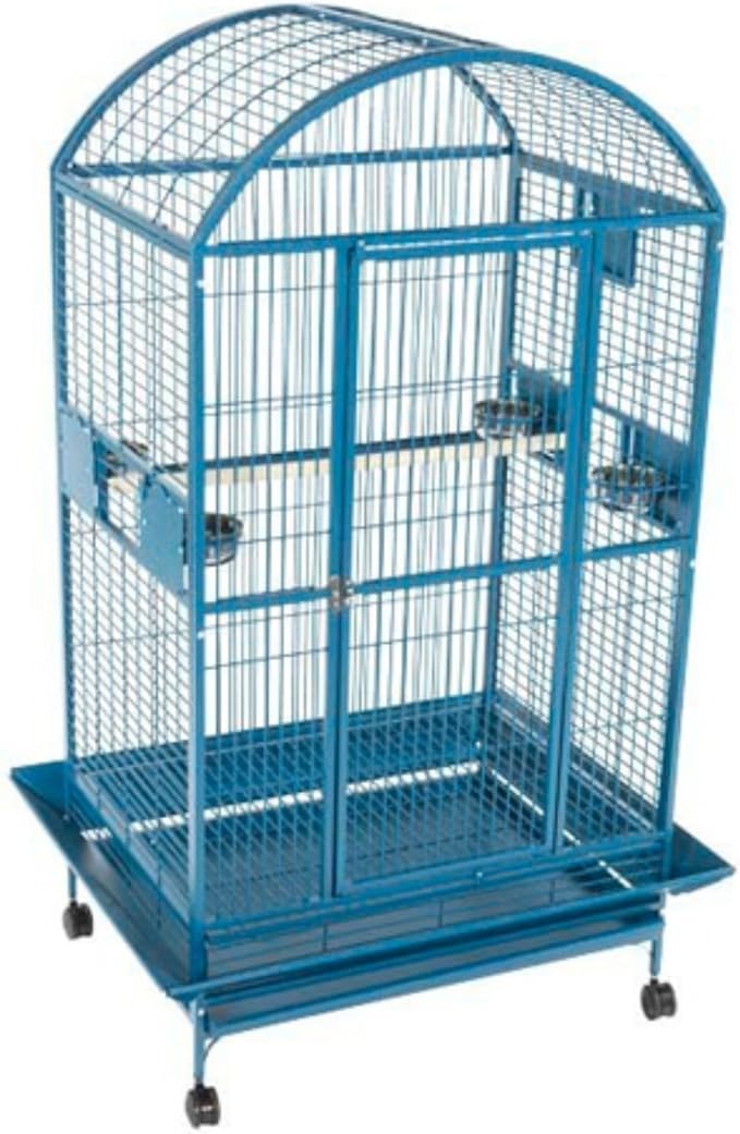A&E Cage 9004030 Green Dome Top Bird Cage with 1" Bar Spacing, 40" x 30"