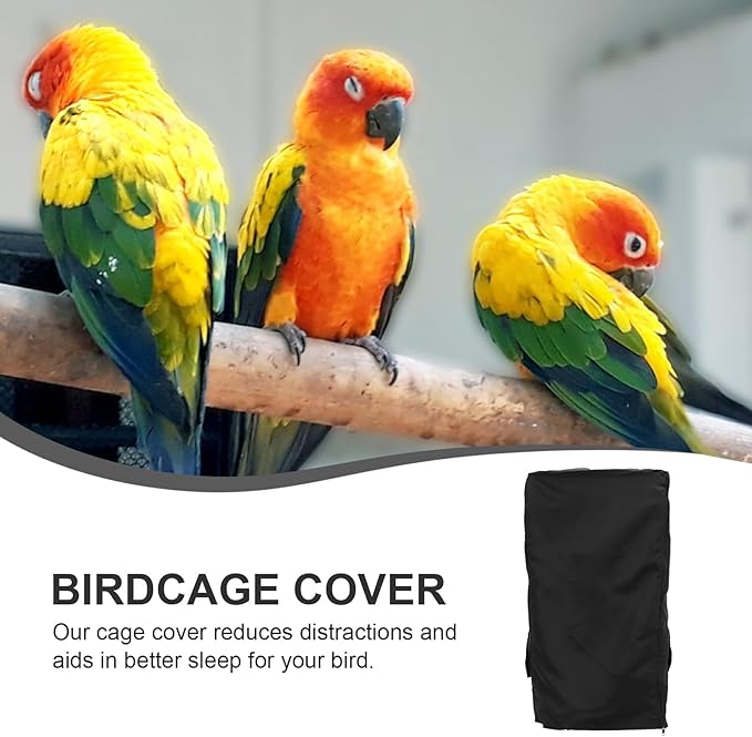Bird Cage Cover Light Blocking Protector for Parrots Breathable High-Grade Windproof and Rainproof for Indoor Use