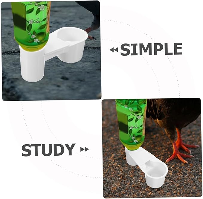 COLLBATH Multi-Purpose Bird Water Cup Cage Accessory for Rabbits Hamsters Parrots Pigeons Easy to Use Install