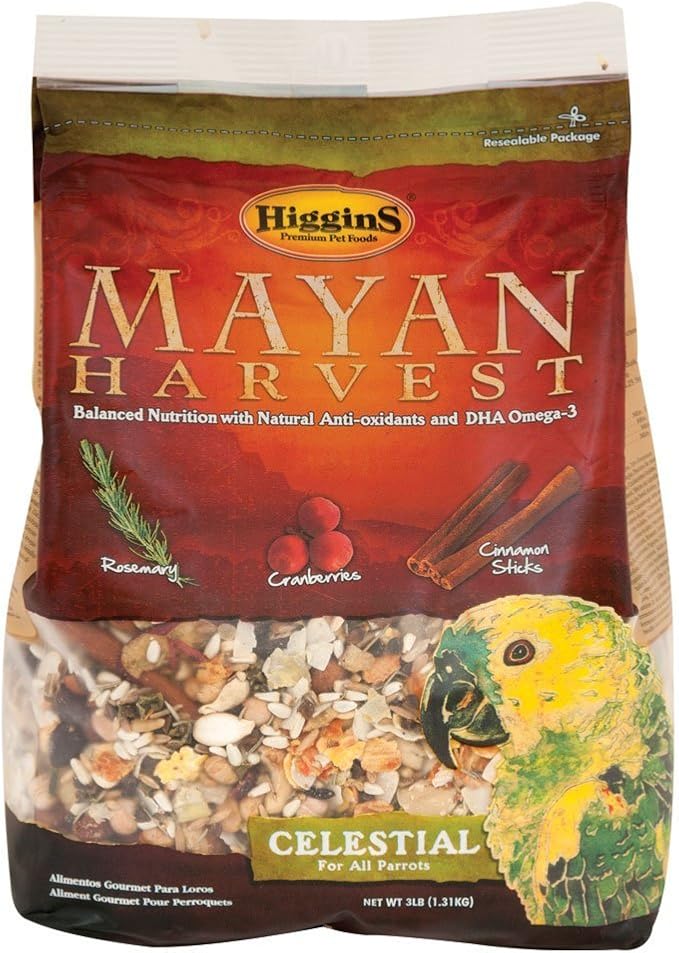 Higgins 466213 Mayan Harvest Celestial For All Parrots - 3 Pound