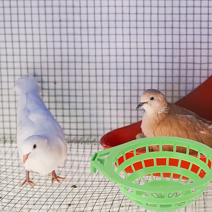 Mipcase Home or Pet Bird's Store Use Easy Install Bird Nest Basin Durable Plastic for Pigeon Nesting Material