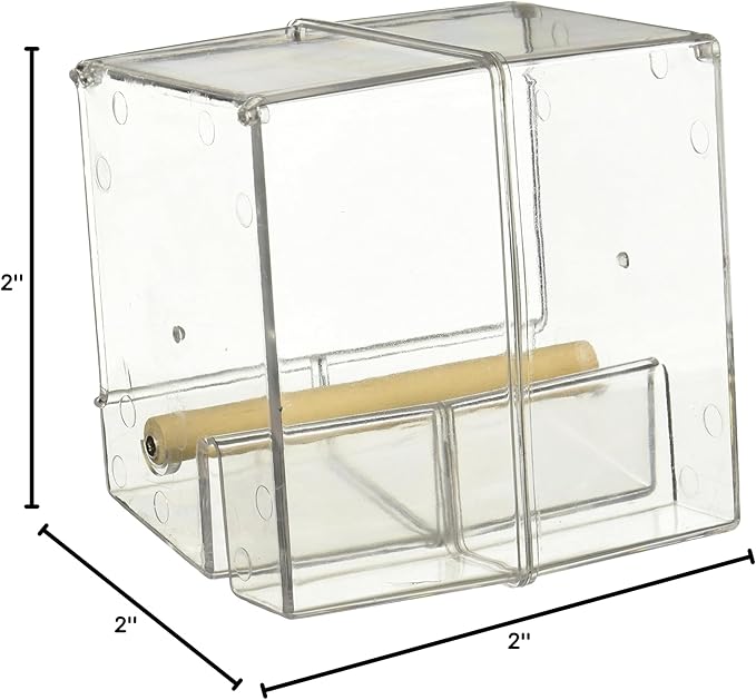 Featherland Paradise Creative Foraging Systems Seed Corral No Mess Pet Feeder, Keeps Cage Cleaner