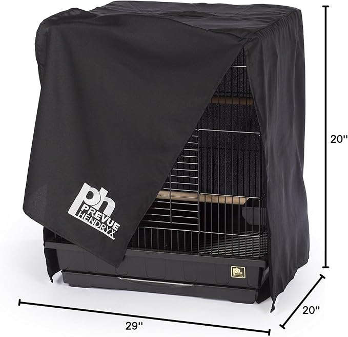 Prevue Hendryx Pet Products Universal Bird Cage Cover, Medium, Black (12502)