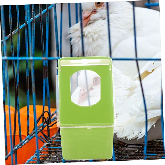 Yardwe 4pcs Pigeon Feeder Hanging Cage Bird Feeder Capacity Material for Pigeons and Pet Birds Easy to Install Each