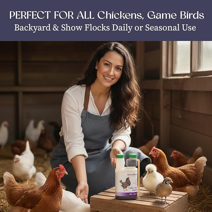 Hilton Herbs Daily Hen Health Herbal Health Supplement for Poultry & Birds, 1.05 pt ( 500ml) Bottle
