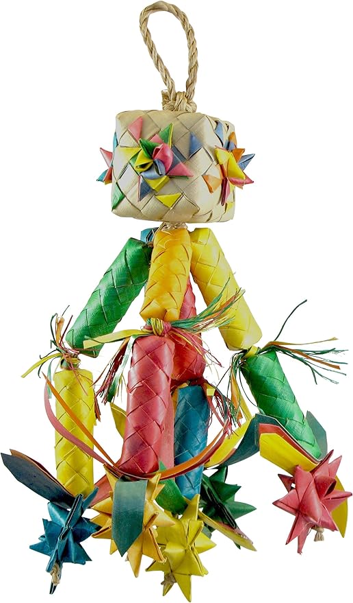 Planet Pleasures Firecracker Pinata Bird Toy, Medium