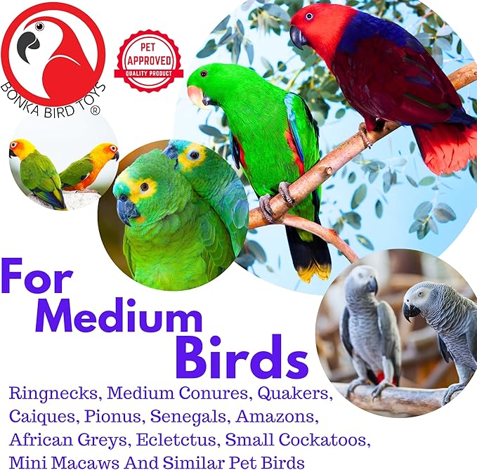 Bonka Bird Toys 3608 Gear Ring Foot Talon Bird Toy Conure African Grey