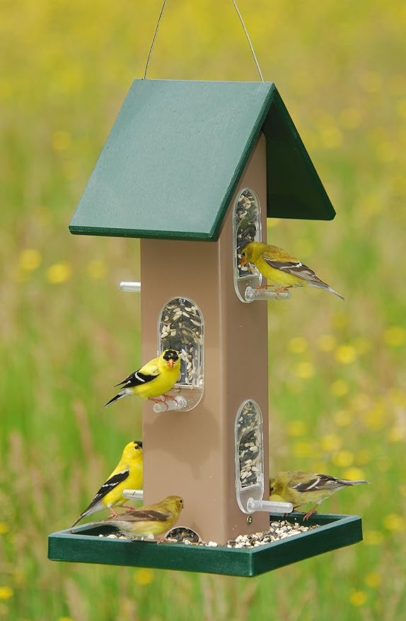 Songbird Essentials SERUBTF105 Tube Feeder with Seed Tray (Set of 1)