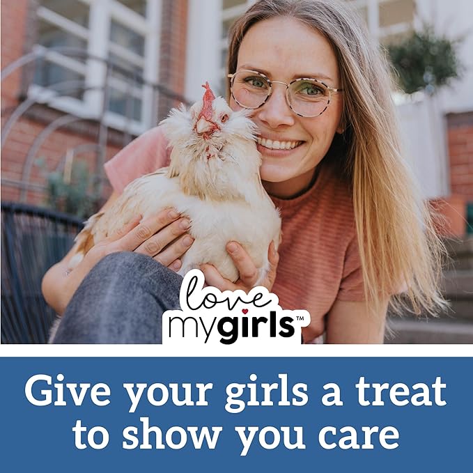 Love My Girls: Chicken Snacks - Flax & Worms - 5lb Bag - Global Harvest, Gourmet Multi-Grain Treats, Corn-Free, Nutritious & Protein Rich Mealworms