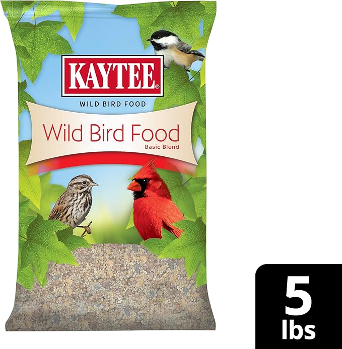 Kaytee Wild Bird Food Basic Seed Blend, 5 lb