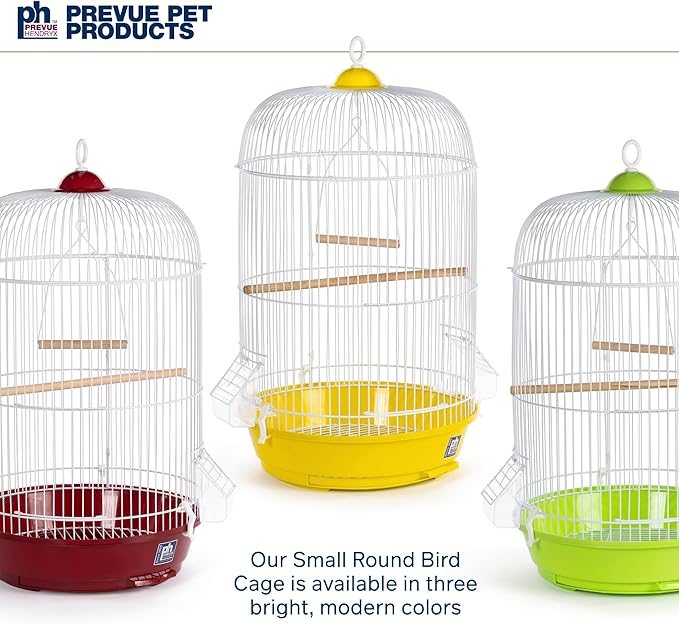 Prevue Hendryx SP31999Y Classic Round Bird Cage, Yellow, 1/2"