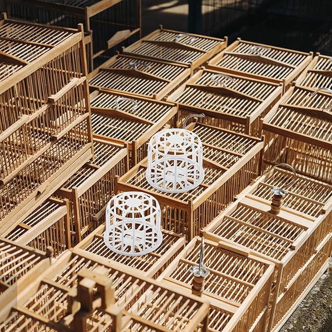 4Pcs Plastic Bird Nest Box 2.95X2.95X2.36In for Finch Canary Breeding Cage Nesting Material Storage Basket for Small Birds Parrot Accessories