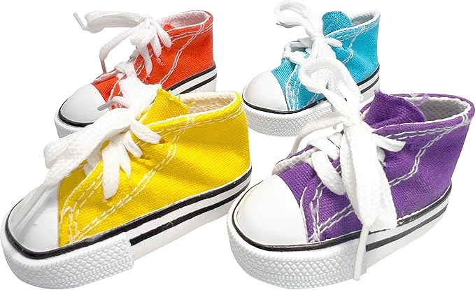5000 Pk5 Sneaker Shredders by M&M - Ultrafun Cotton and Rubber Pet Safe Foot Toys, Stuff with Foraging and Treat Material, Great Fun for Beaks, Fun for Pets and Breeds