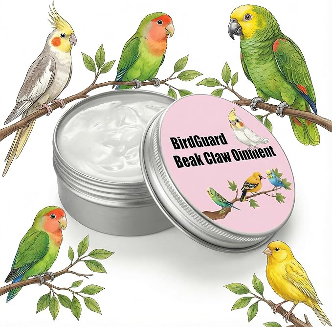 Bird Beak Moisturizer & Feet Balm – Dry Beak Treatment, Skin Hydration & Claw Repair for Parrots, Budgies, Cockatiels