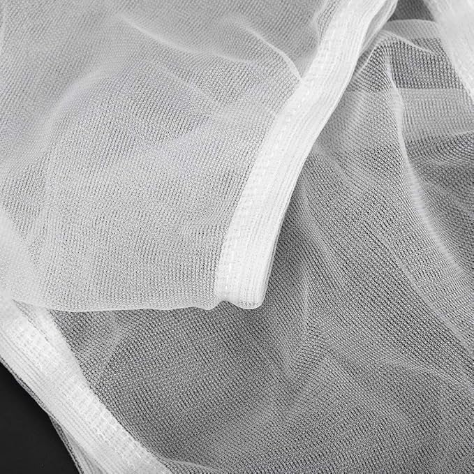 2PCS Universal Bird Cage Seed Catcher Polyester Mesh Cover Seed Catcher Soft Airy Cage Net Stretchy Skirt Parrots Cage Accessories Pet Products (#2)