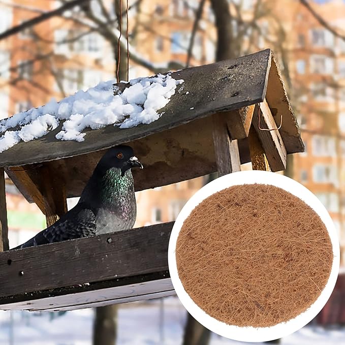 POPETPOP Bird Nesting Pad - 10pcs Chicken Nesting Pads Natural Fiber Nesting Liners Pigeon Breeding Eggs Mat for Birds Chicken Nesting Pads for Chicken Coop
