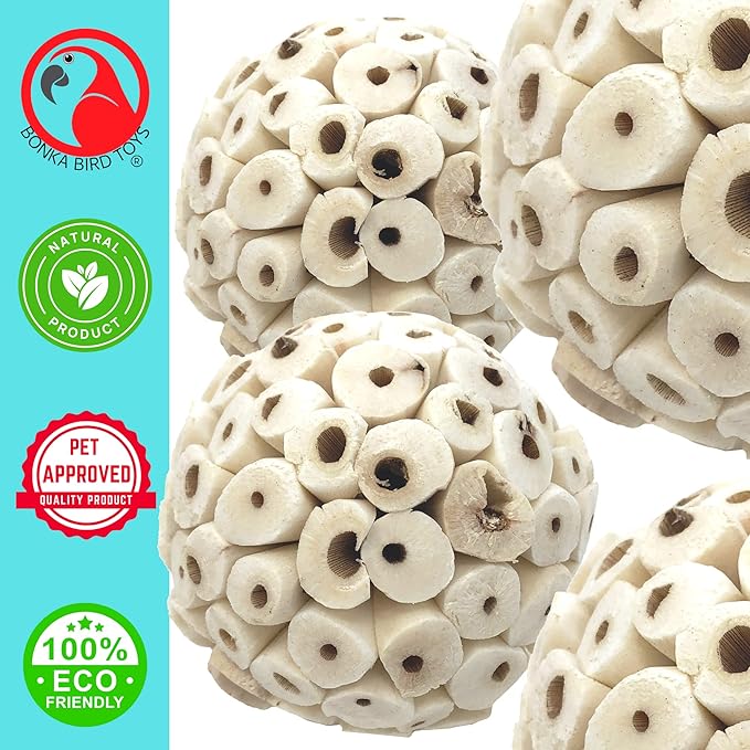 Bonka Bird Toys 2363 Pk2 Large Sola Atta Ball Bird Toys