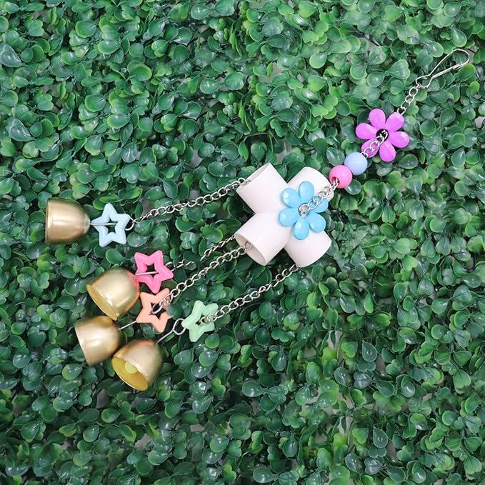 2 Packs Chicken Enrichment Toys with Colorful Decor and Shining Bells, Chicken Toys for Coop Accessories, Play Stuff for Chickens to Peck, Poultry Coop Accessories for Chckens, Hens, Ducks, Geese