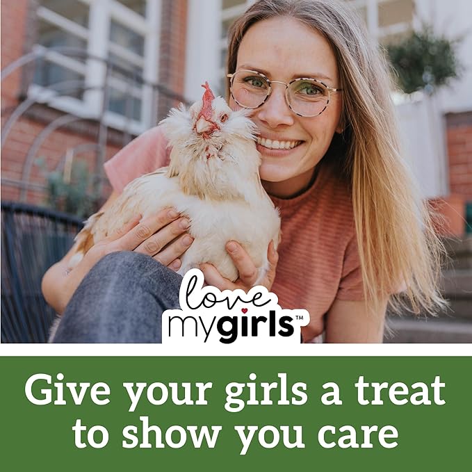 Love My Girls: Chicken Snacks - Veggies & Worms - 5lb Bag - Global Harvest, Gourmet Multi-Grain Treats, Corn-Free, Nutritious & Protein Rich Mealworms