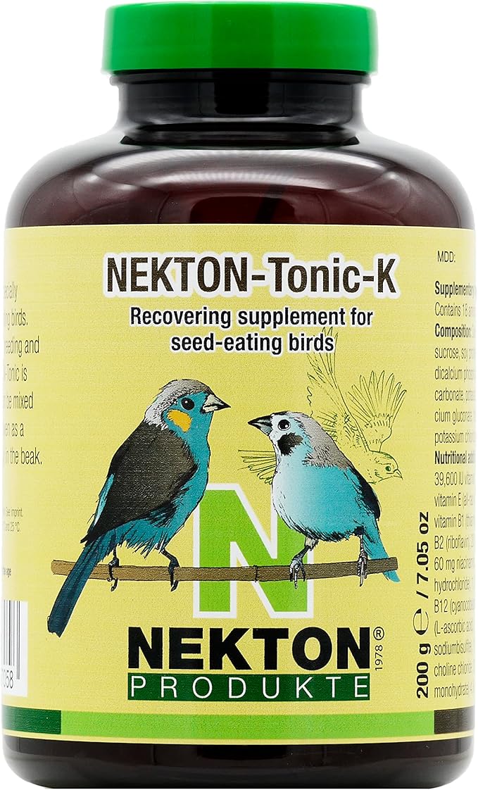 Nekton Tonic-K Restorative Supplement for Seed-eating Birds 200g, (7oz)