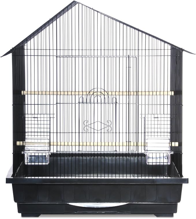 Prevue Pet Products Square Top Parakeet Cage, White