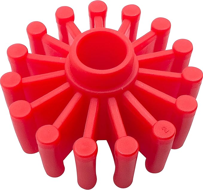 1000 Foot Gear Pk6 - Brightly Colored Durable Plastic Foot Toy Pieces, Lots of Smooth Gear Spokes, Interlocks on Side and Center, Great for Small to Medium Size Pet Birds