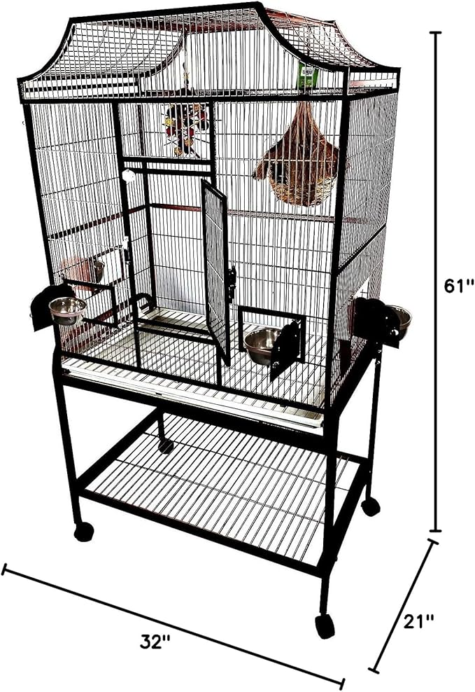 A&E Cage Co. Elegant Style Flight Cage, 32" x 21", Blue (MA3221FL Blue)