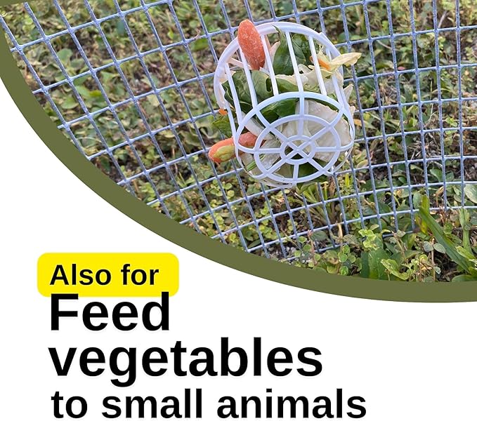 Plastic Nesting Material Holder for Birds - Durable Aviary Accessory and Guinea Pig Food Holder - Nesting Material Dispenser for Bird Breeding and Aviary Use, Small Pet Feeder. (10 articles)