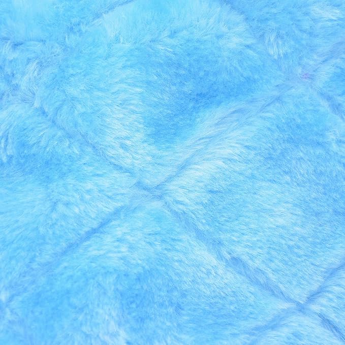 Winter Warm Bird Nest House Shed Hut Hanging Hammock Finch Cage Plush Fluffy Birds Hut Hideaway for Hamster Parrot Macaw Budgies Eclectus Parakeet Cockatiels Cockatoo Lovebird (L, Blue)