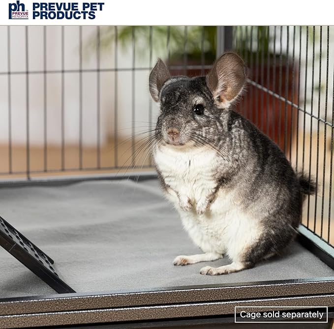 Prevue Pet Products Ferret Cage Plush Fitted Platform Cover Set Gray, 20.5" L x 10.3" W x 0.5" Th