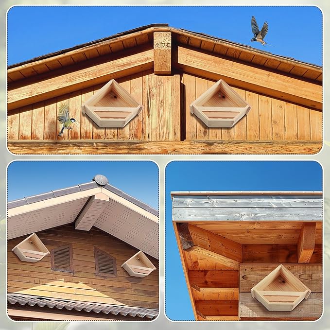 DoubleFill Cedar Dove Nesting Box Dove House Nest for Bird Pigeon Outside Doves Nesting and Roosting Platform Garden Decoration